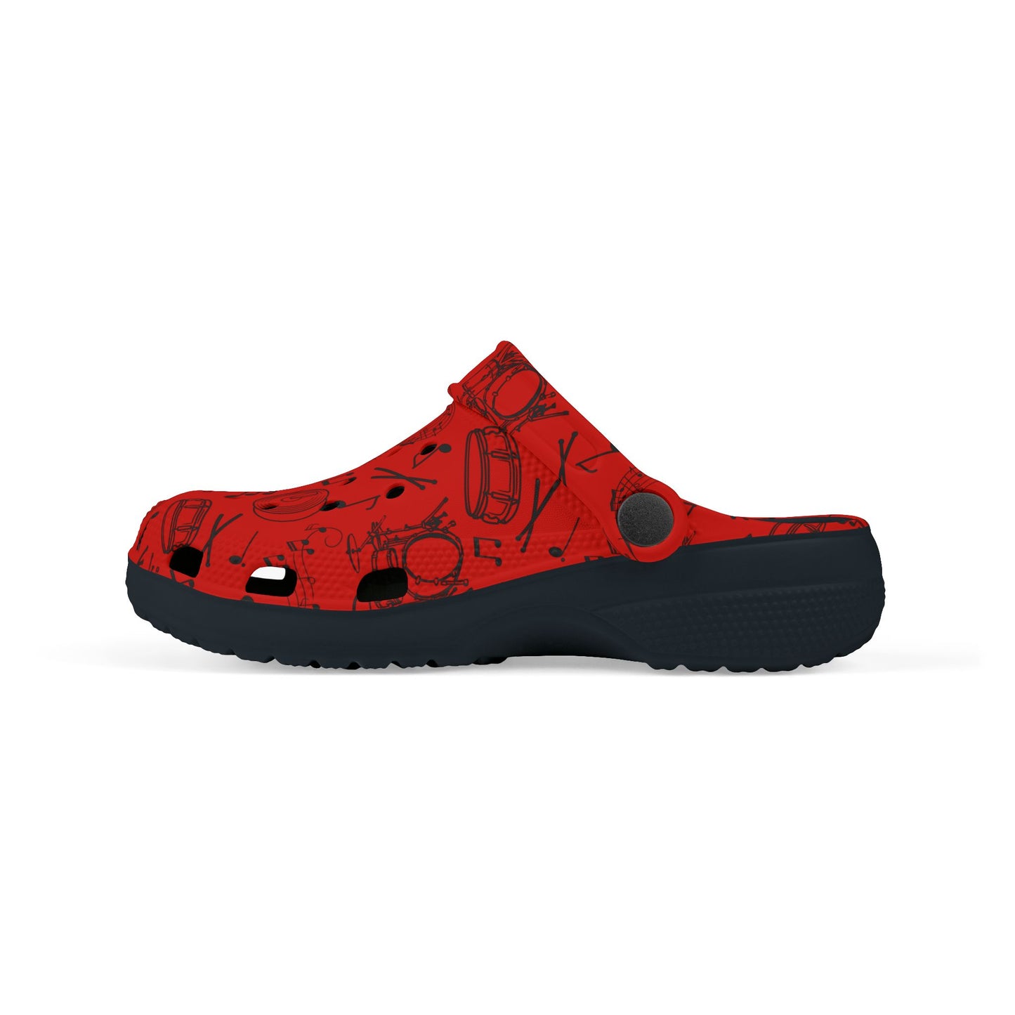 Kid's Foam Clogs - Drums - Red Hot