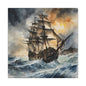 Matte Wall Canvas - Pirate Ship - Neptune's Nursery Collection