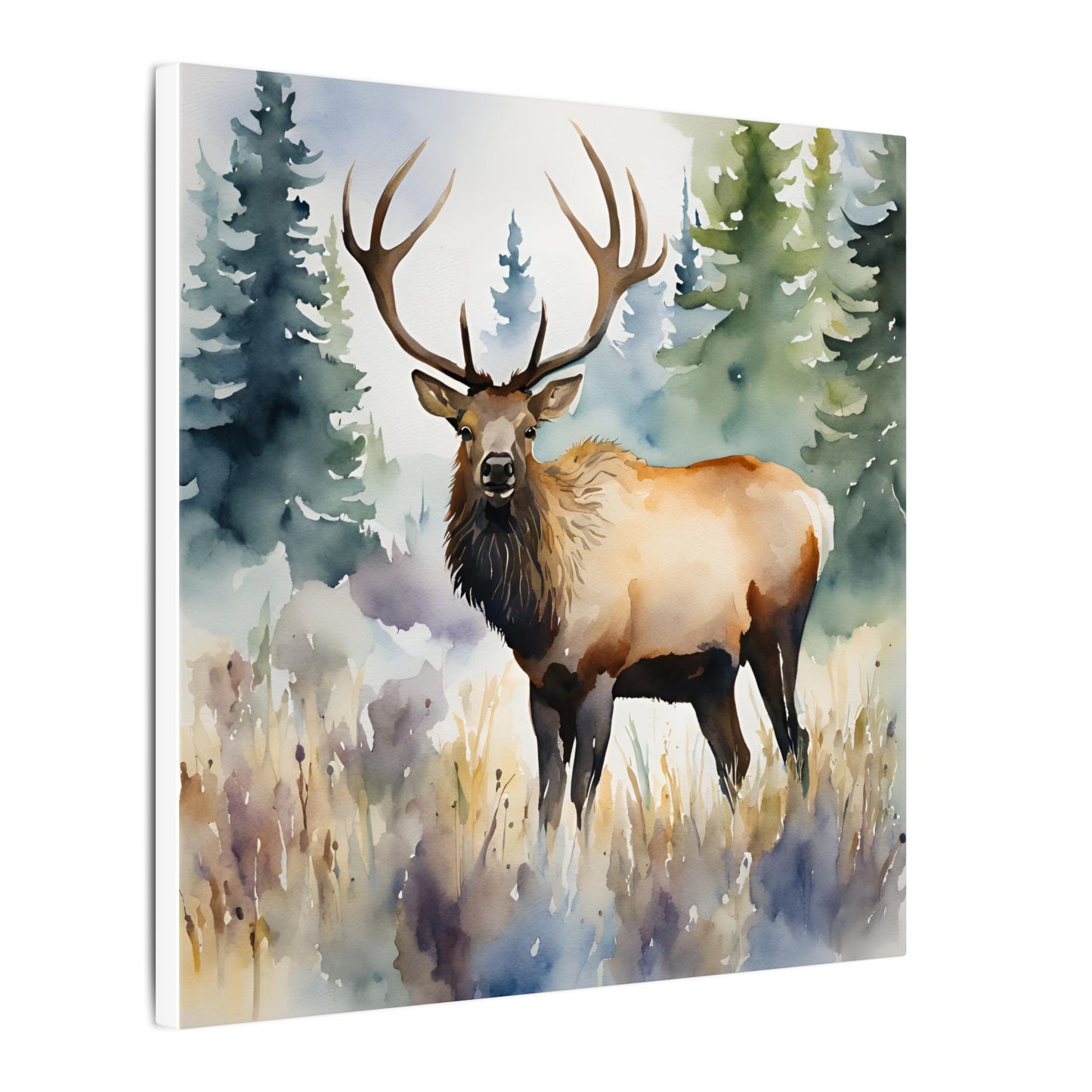 Matte Wall Canvas - Elk - The Great Outdoors Collection