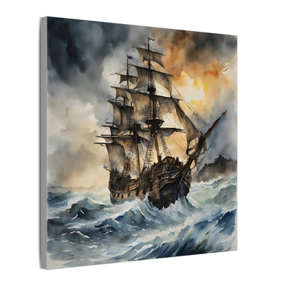 Matte Wall Canvas - Pirate Ship - Neptune's Nursery Collection