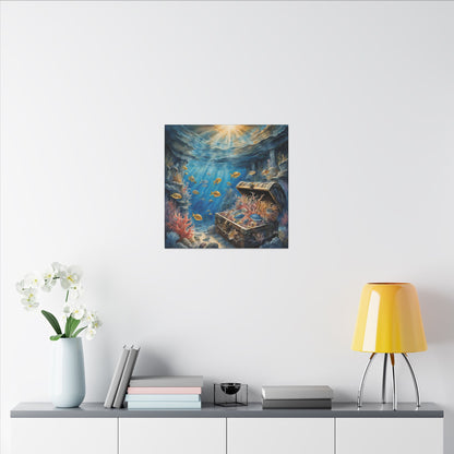 Matte Wall Canvas - Sunken Treasure - Neptune's Nursery Collection
