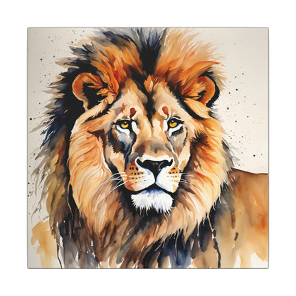 Matte Wall Canvas - Lion's Mane - African Safari Collection