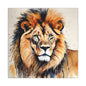 Matte Wall Canvas - Lion's Mane - African Safari Collection