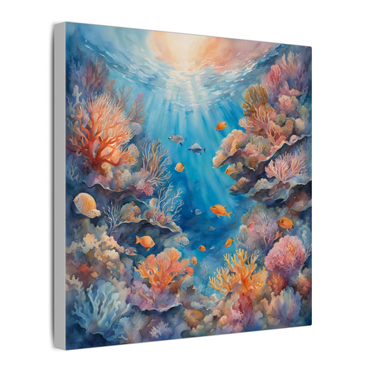 Matte Wall Canvas - Reef Life - Neptune's Nursery Collection