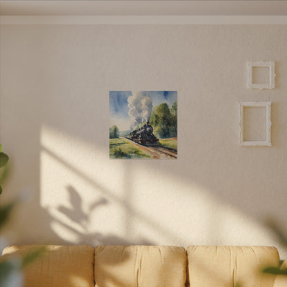 Matte Wall Canvas - Train has left the Station - Wheels & Wings Collection
