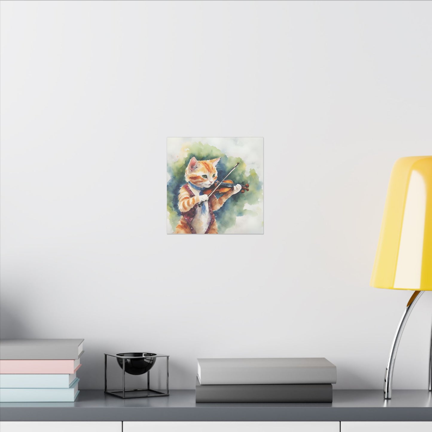 Matte Wall Canvas - Cat and the Fiddle - Nursery Rhymes Collection