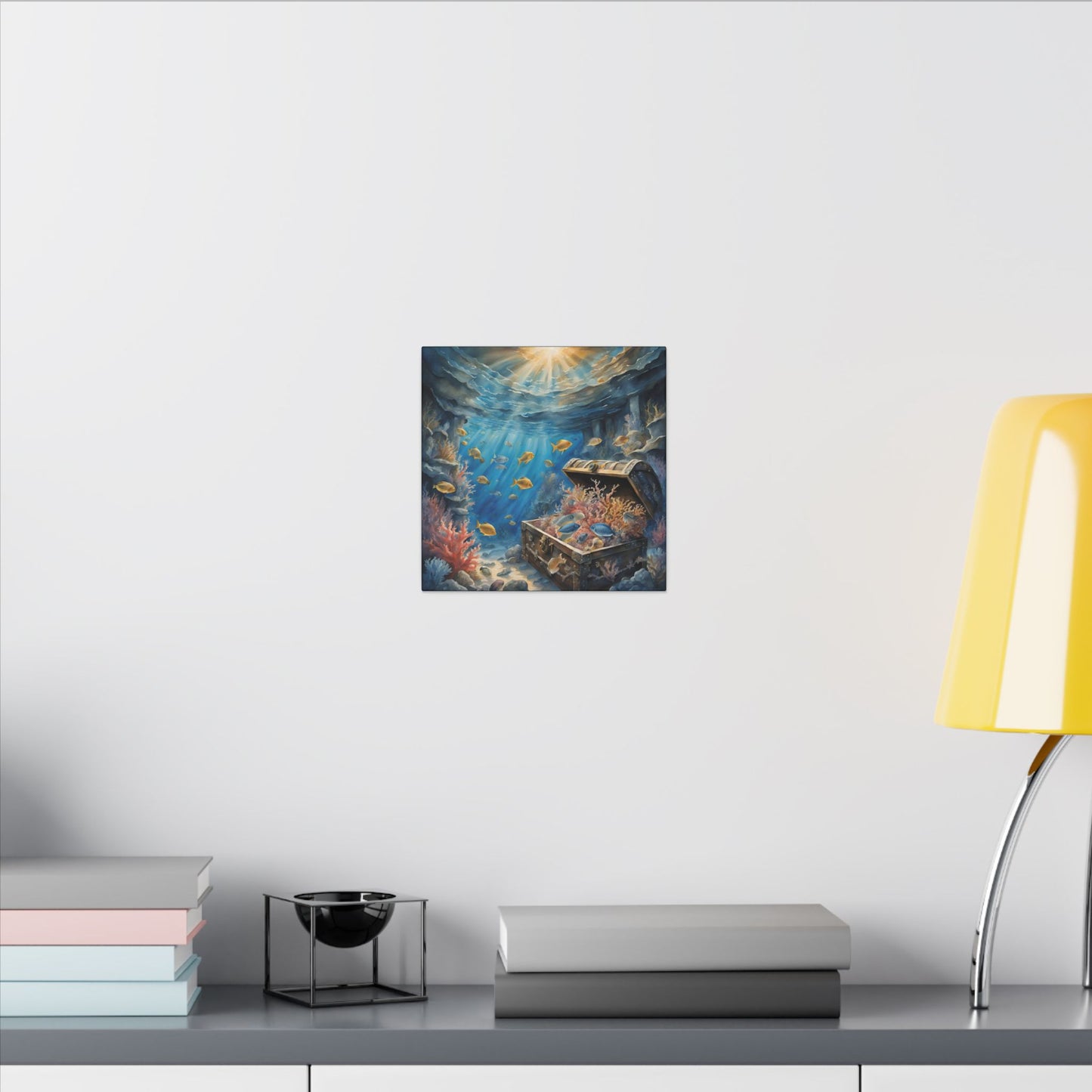 Matte Wall Canvas - Sunken Treasure - Neptune's Nursery Collection