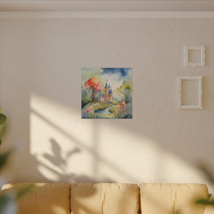 Matte Wall Canvas - Castlescape - Storybook Dreams Collection