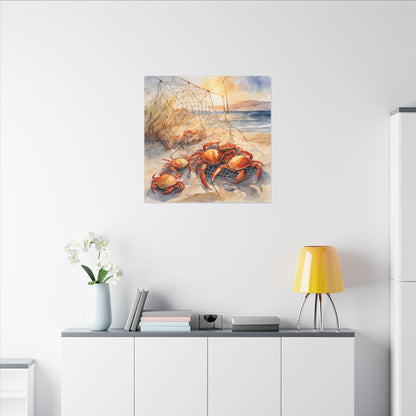 Matte Wall Canvas - Crabbin - The Great Outdoors Collection