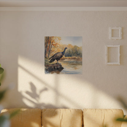 Matte Wall Canvas - Wild Turkey - The Great Outdoors Collection