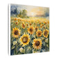 Matte Wall Canvas - Sunflower - Bloom and Grow Collection
