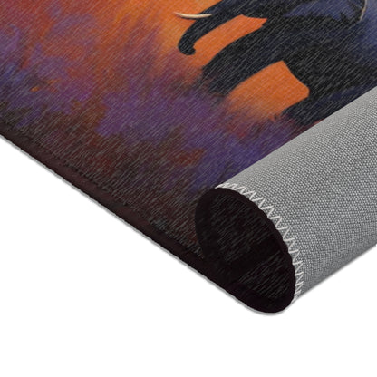 Area Rug - Elephants Grazing - African Safari Collection