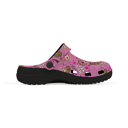 Kid's Foam Clogs - Cowgirl - Bubblegum