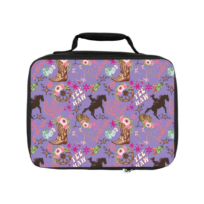 Lunch Bag - Cowgirl - Lavender