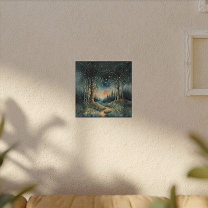 Matte Wall Canvas - Whimsical Forest