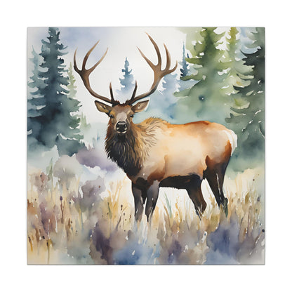 Matte Wall Canvas - Elk - The Great Outdoors Collection