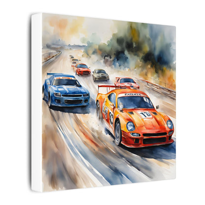 Matte Wall Canvas - Race Day - Wheels & Wings Collection