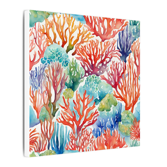 Matte Wall Canvas - Coral - Neptune's Nursery Collection