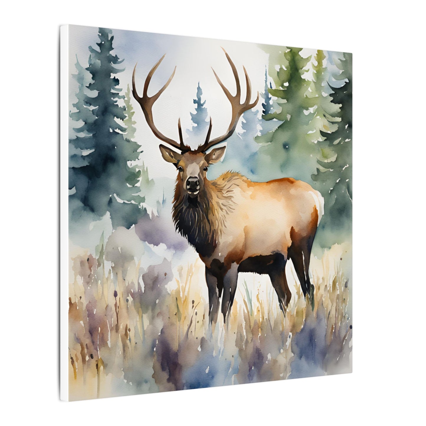 Matte Wall Canvas - Elk - The Great Outdoors Collection