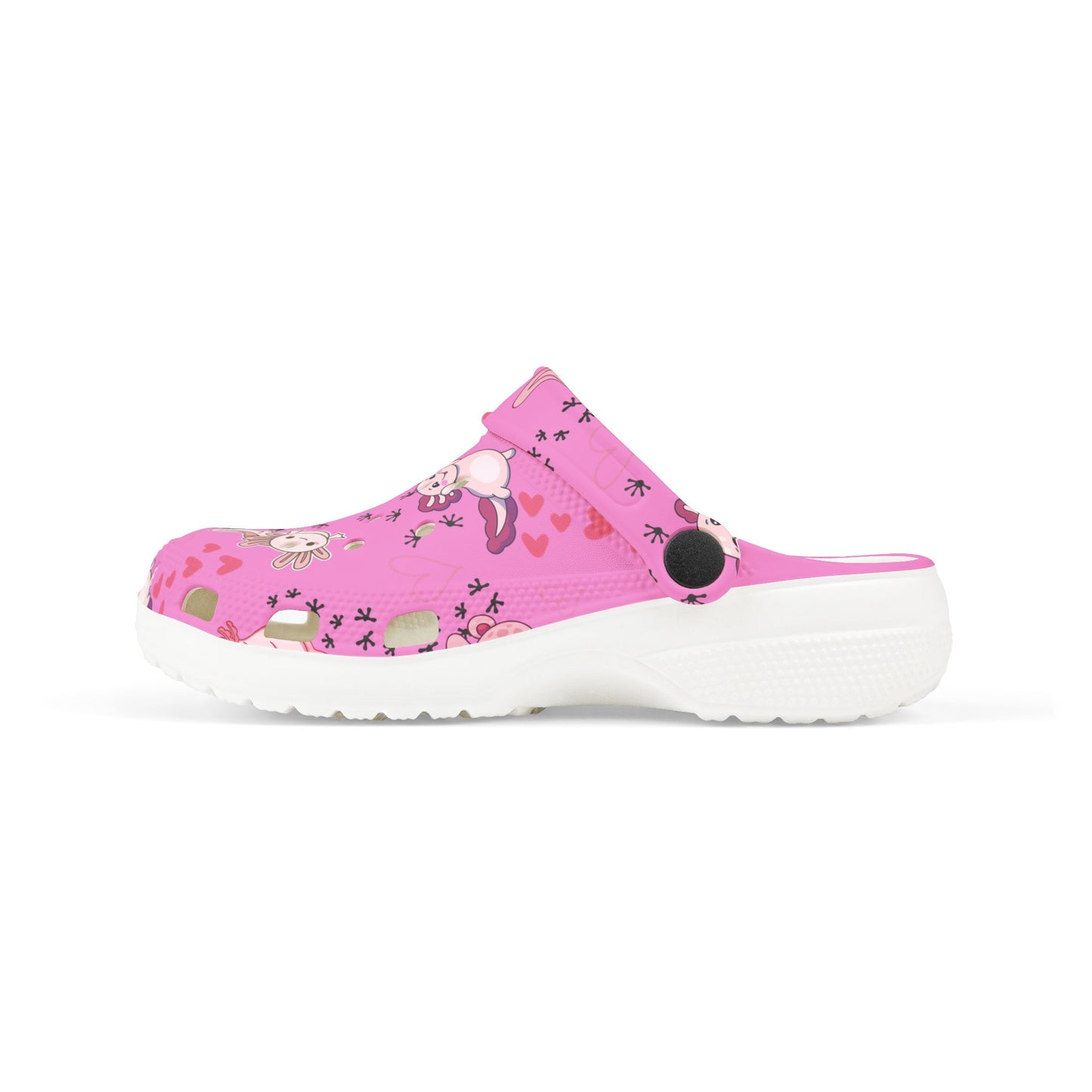 Kid's Foam Clogs - Axolotl - Bubblegum