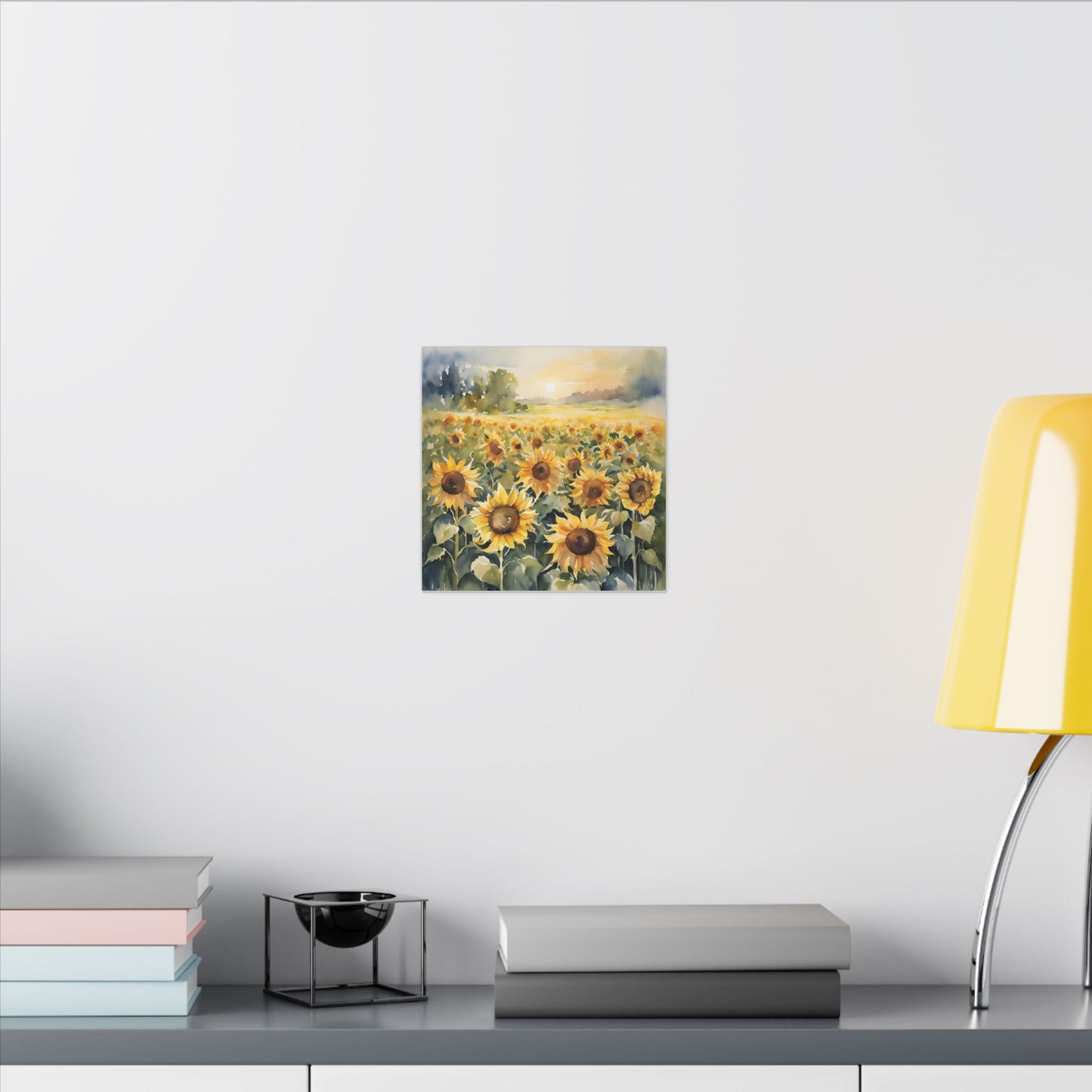 Matte Wall Canvas - Sunflower - Bloom and Grow Collection
