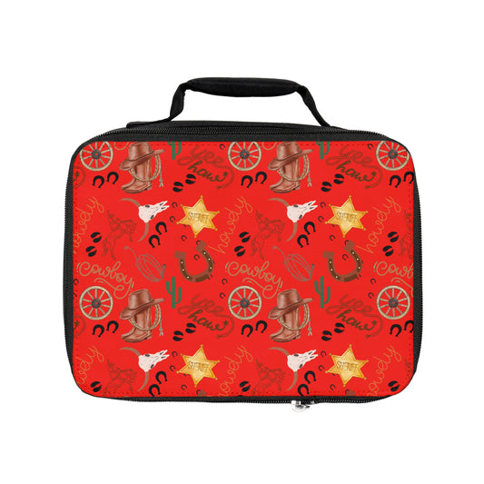 Lunch Bag - Cowboy - Red Hot
