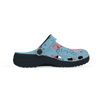 Kid's Foam Clogs - Axolotl - Arctic Blue