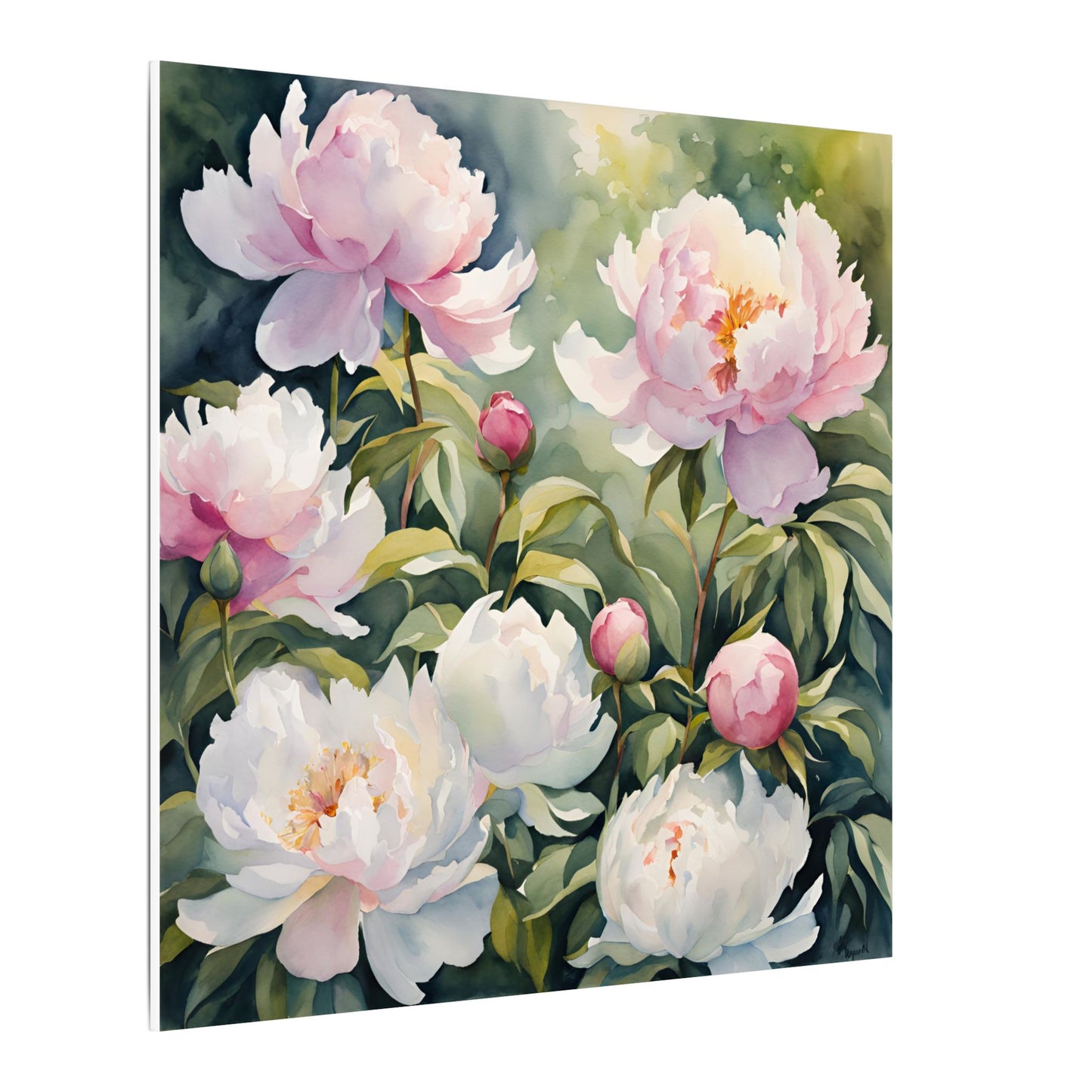 Matte Wall Canvas - Peony - Bloom and Grow Collection