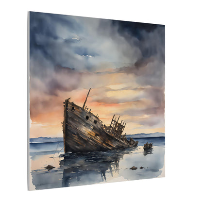 Matte Wall Canvas - Shipwreck - Neptune's Nursery Collection