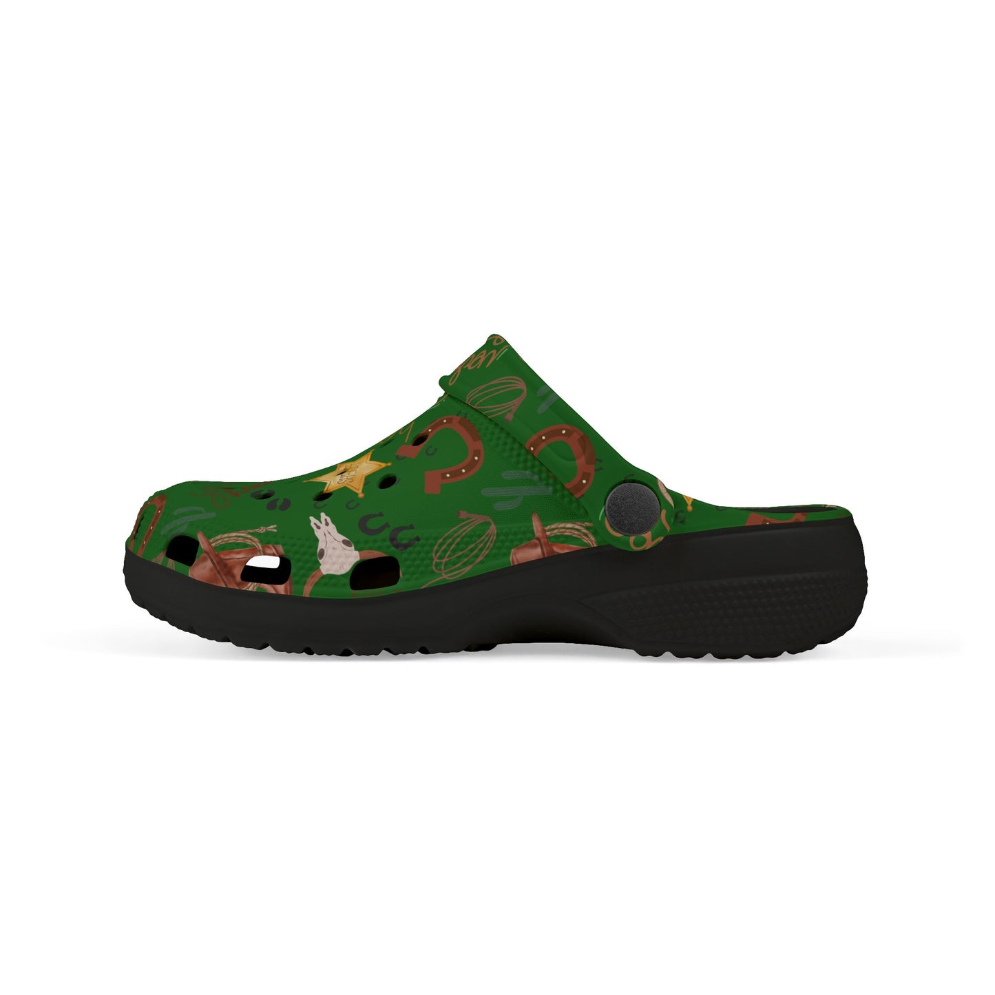 Kid's Foam Clogs - Cowboy - Forest