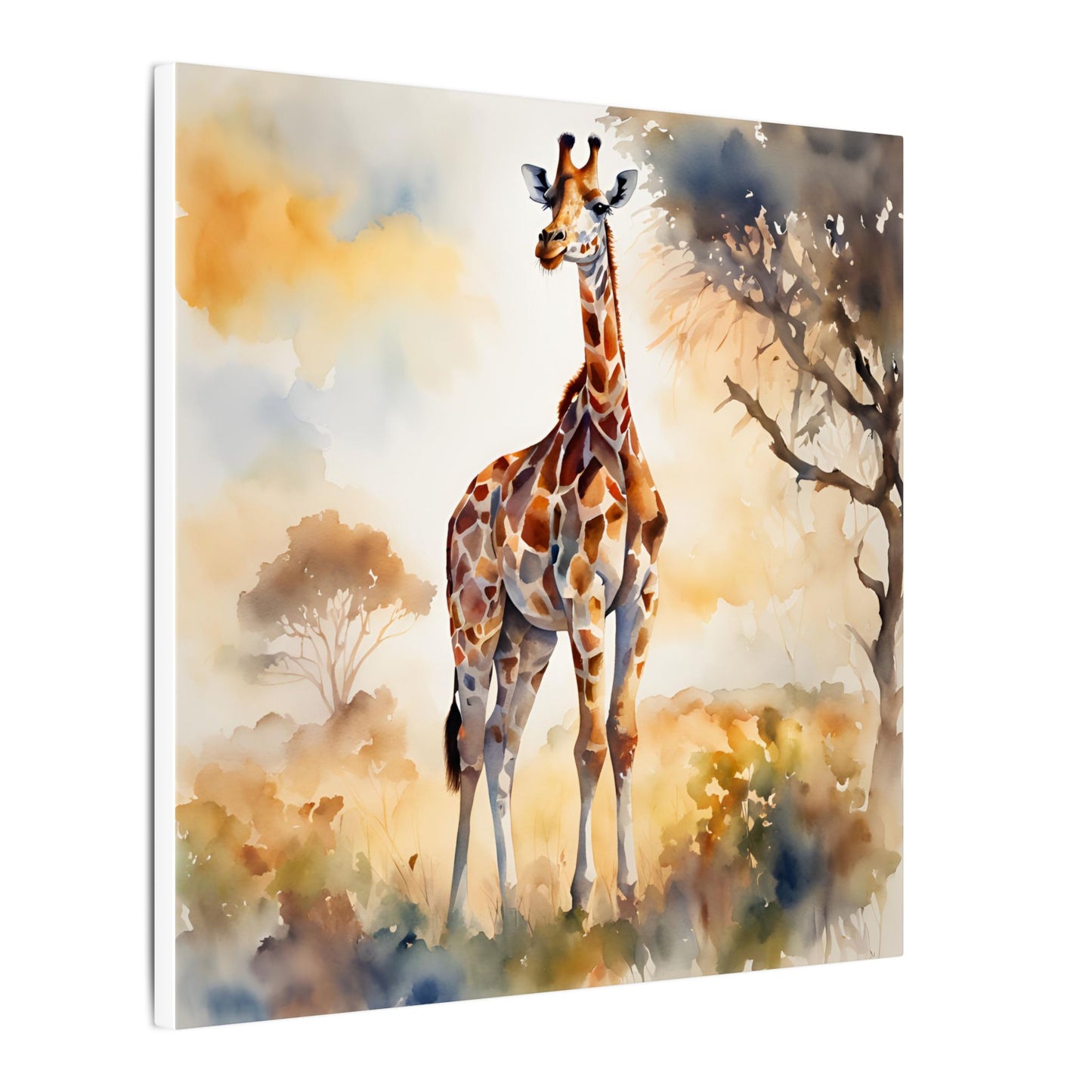 Matte Wall Canvas - Giraffe - African Safari Collection