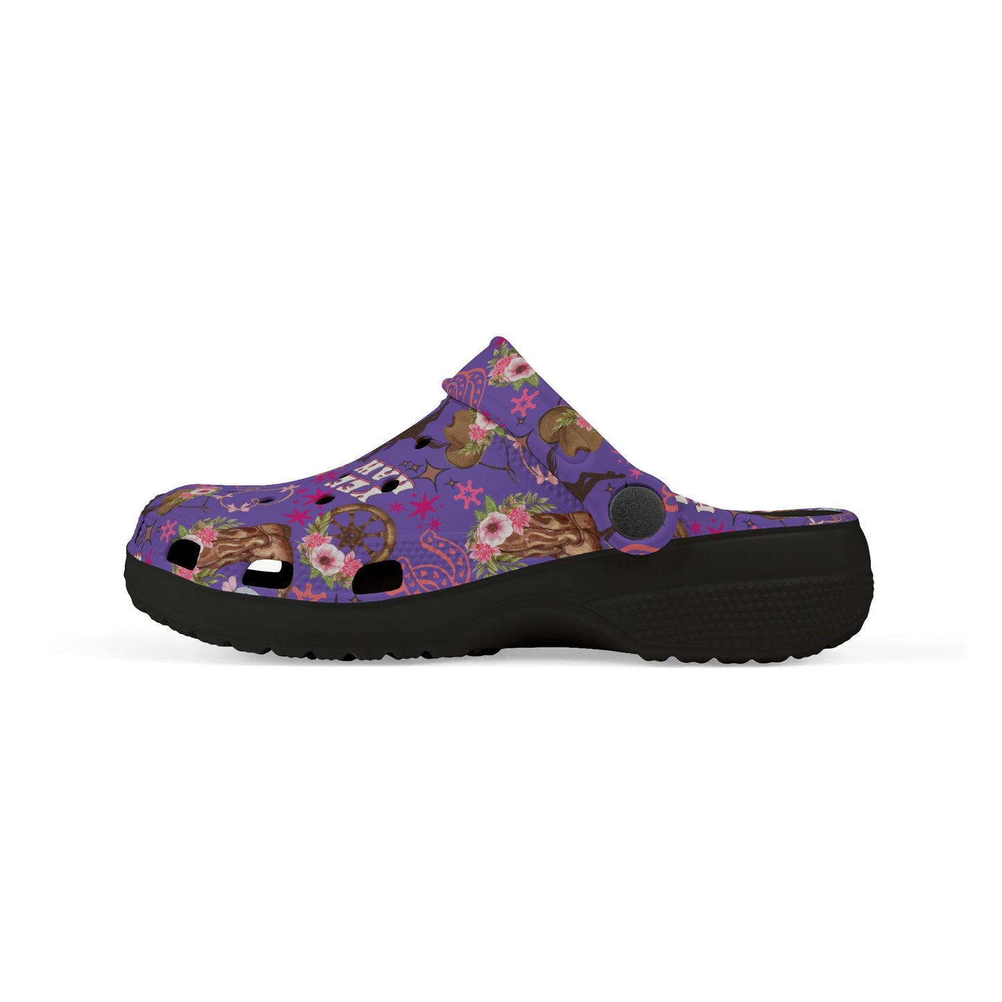Kid's Foam Clogs - Cowgirl - Periwinkle
