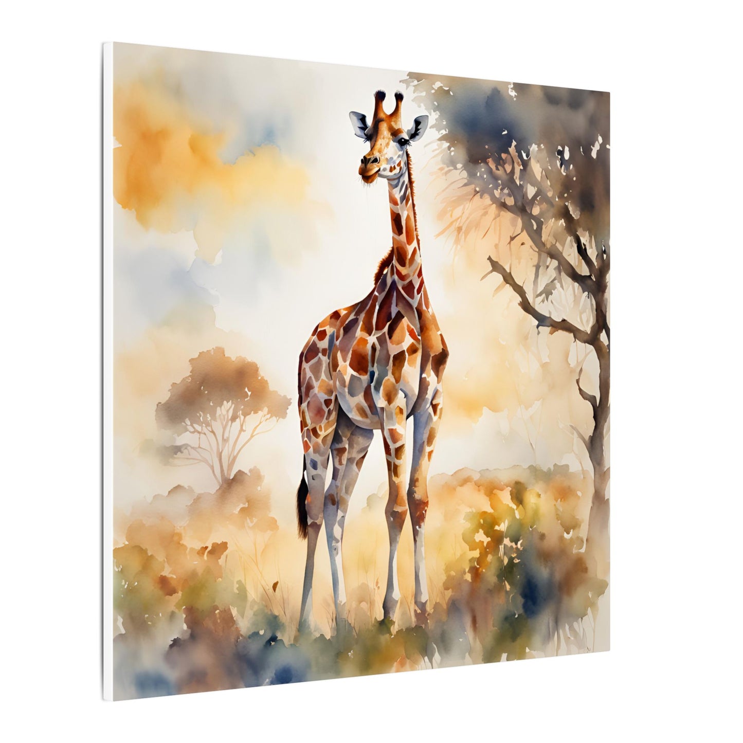 Matte Wall Canvas - Giraffe - African Safari Collection