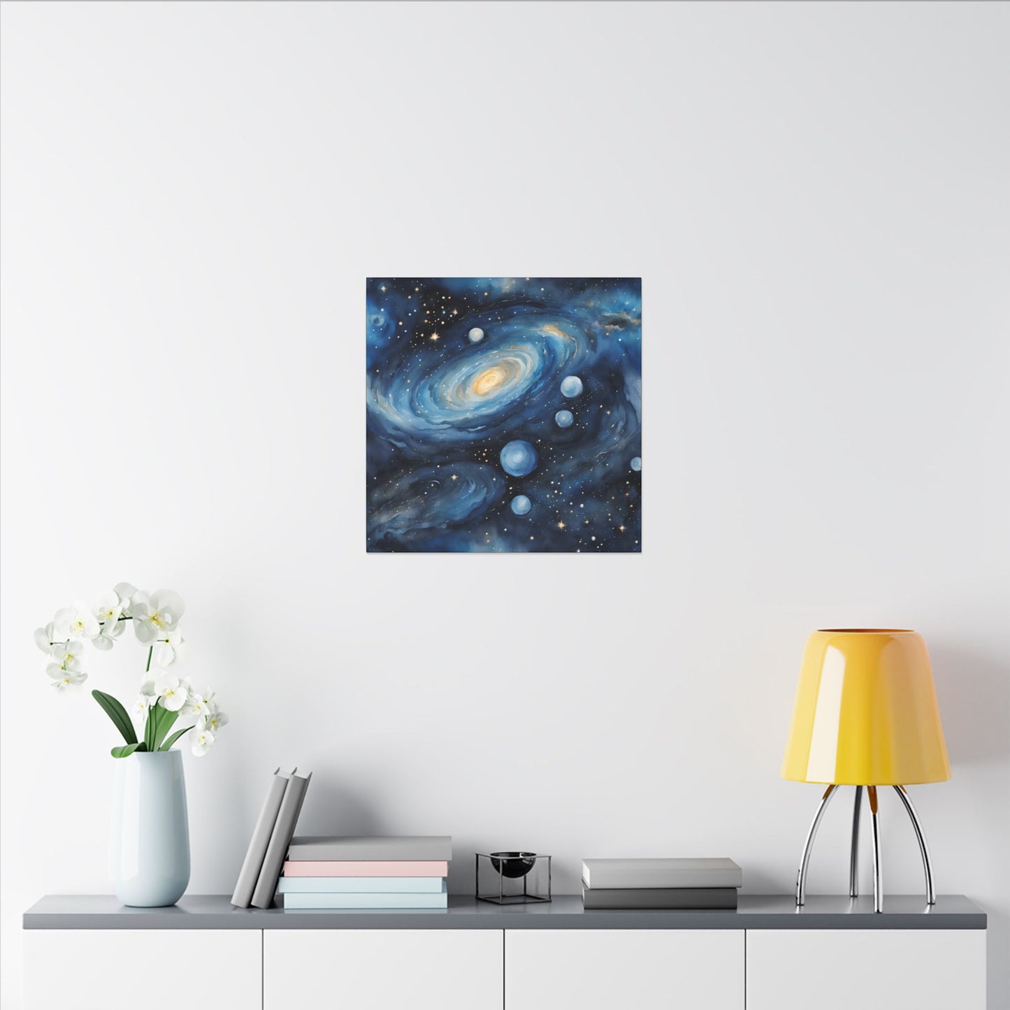 Matte Wall Canvas - Blue Galaxy - Beyond the Stars Collection