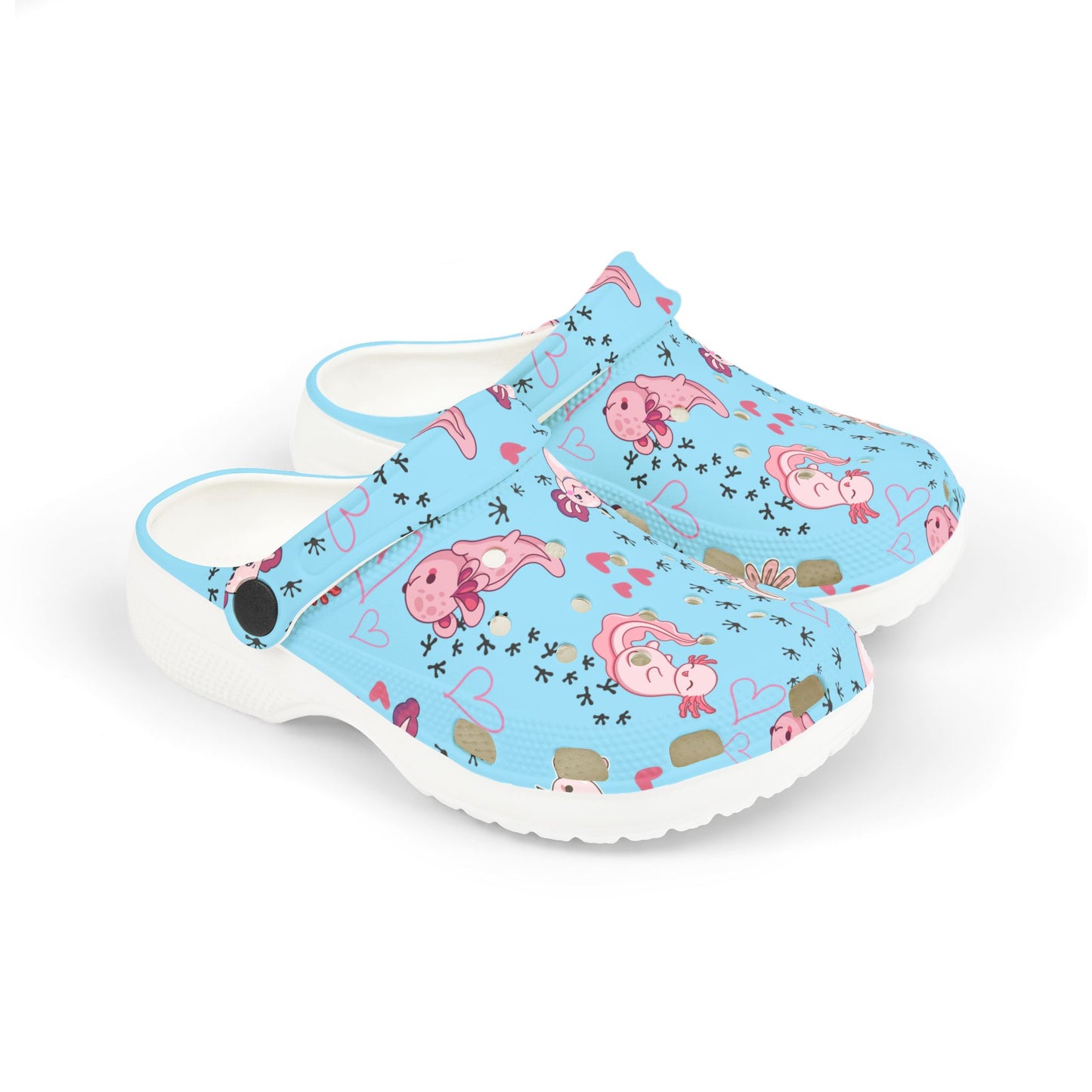Kid's Foam Clogs - Axolotl - Arctic Blue