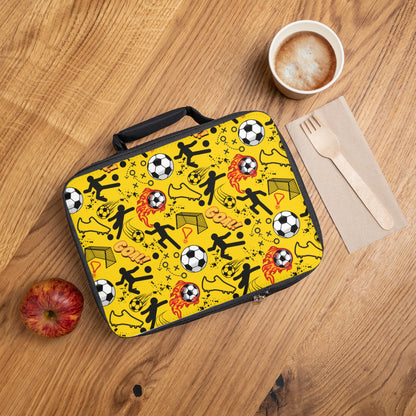 Lunch Bag - Soccer - Gold