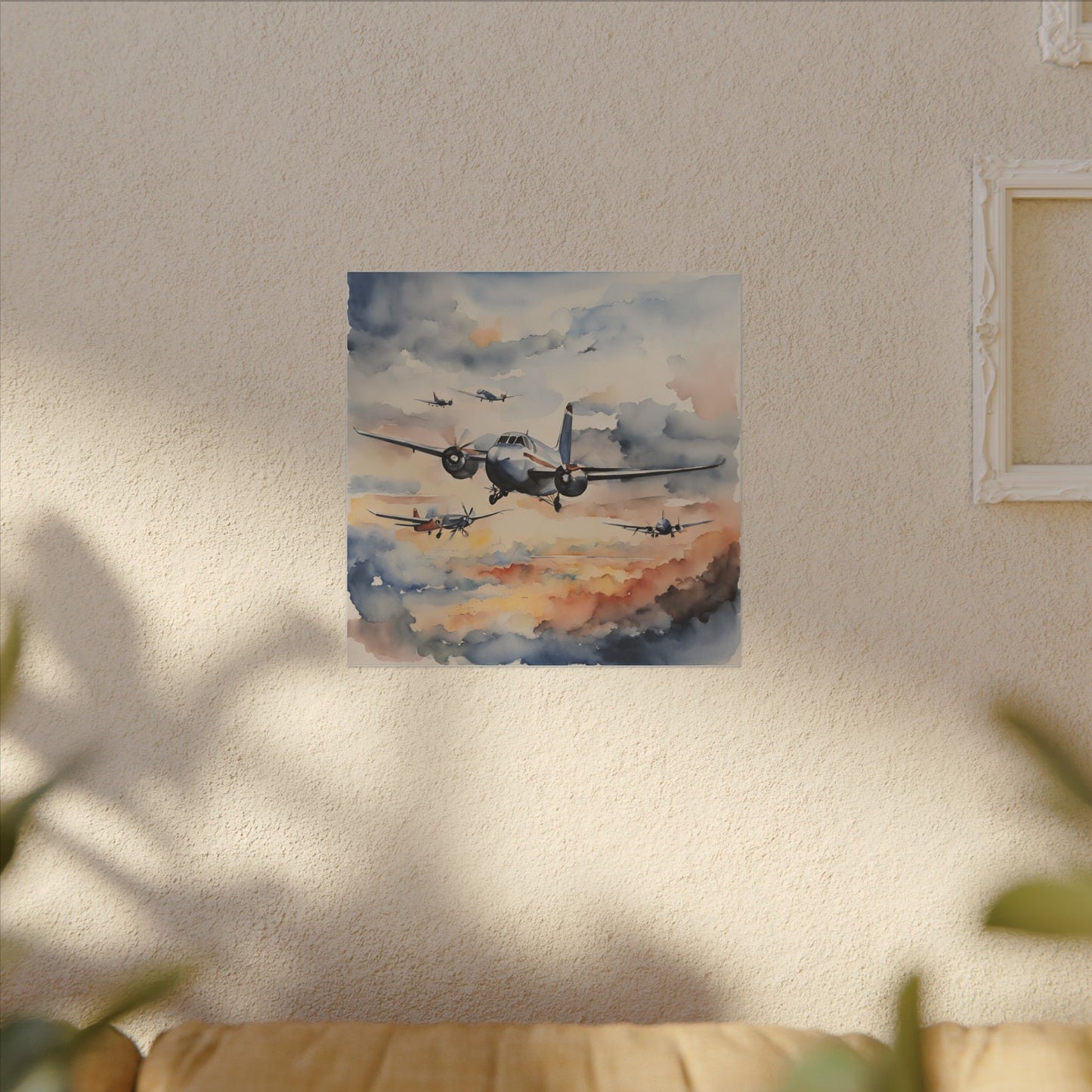 Matte Wall Canvas - Wings of Aviation - Wheels & Wings Collection