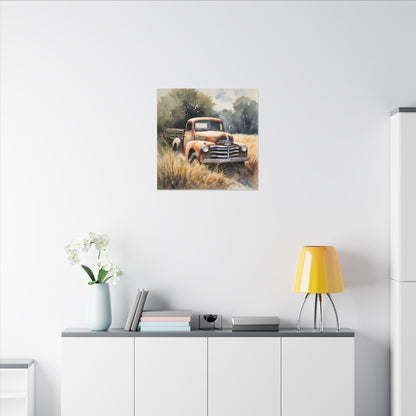 Matte Wall Canvas - Good Old Truck - Wheels & Wings Collection
