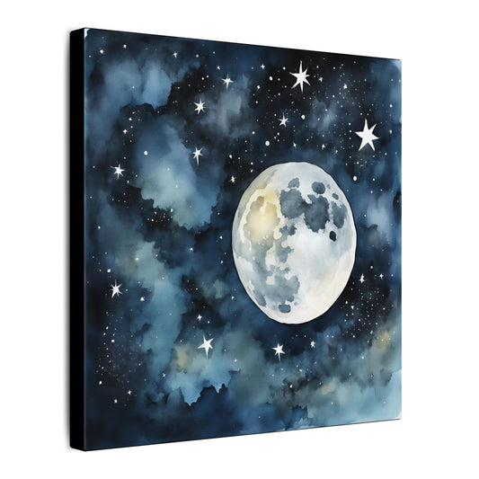 Matte Wall Canvas - Moon - Beyond the Stars Collection