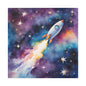 Matte Wall Canvas - Rocket Ship - Beyond the Stars Collection