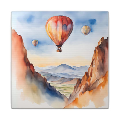 Matte Wall Canvas - Hot Air Balloons - Wheels & Wings Collection