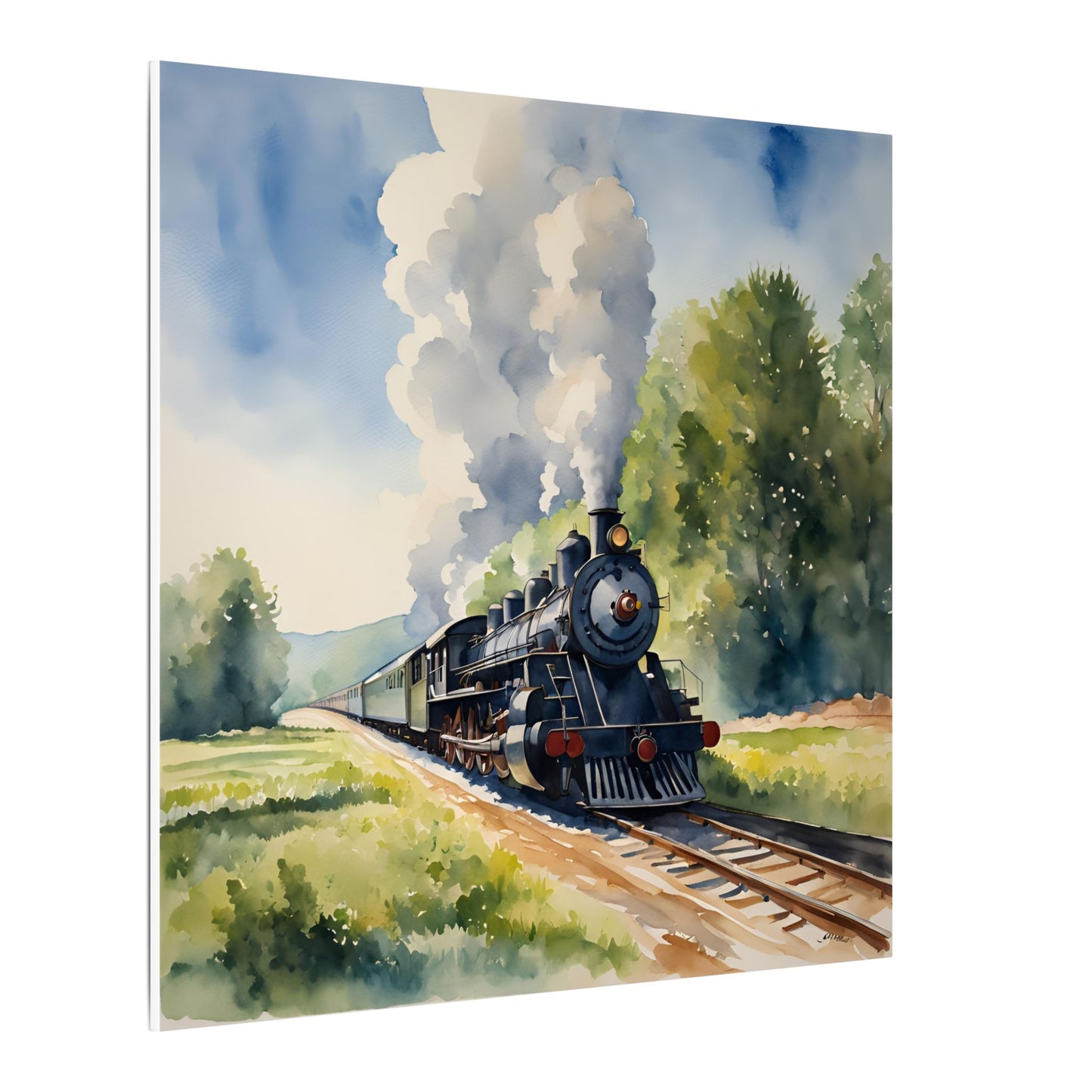 Matte Wall Canvas - Train has left the Station - Wheels & Wings Collection