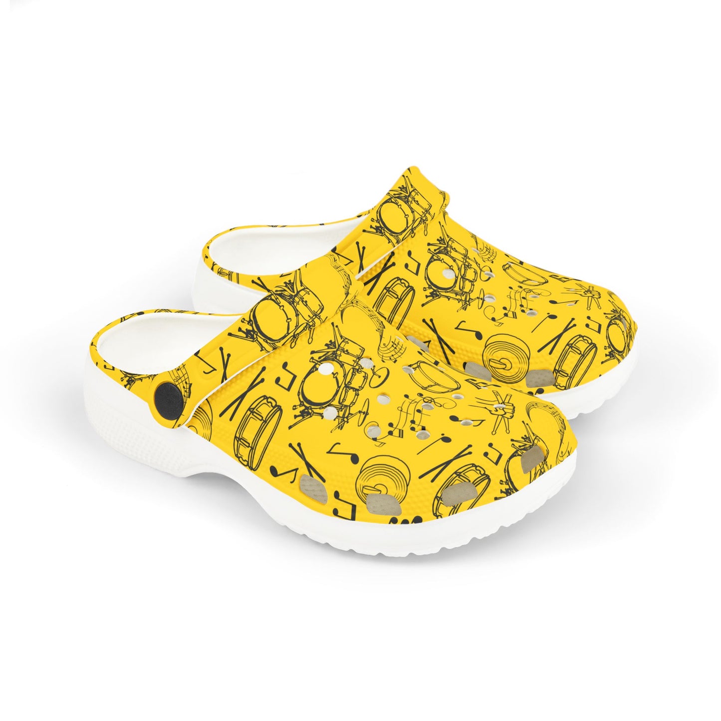 Kid's Foam Clogs - Drums - Gold