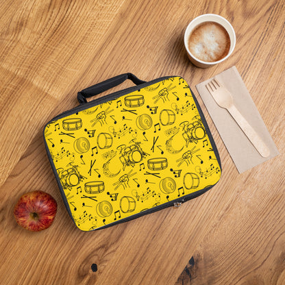 Lunch Bag - Drums - Gold