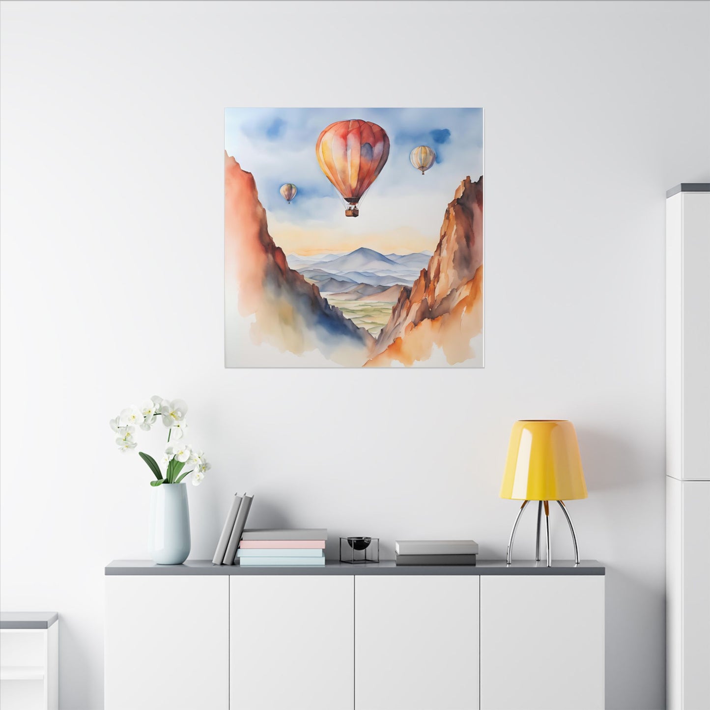 Matte Wall Canvas - Hot Air Balloons - Wheels & Wings Collection
