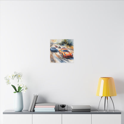 Matte Wall Canvas - Race Day - Wheels & Wings Collection