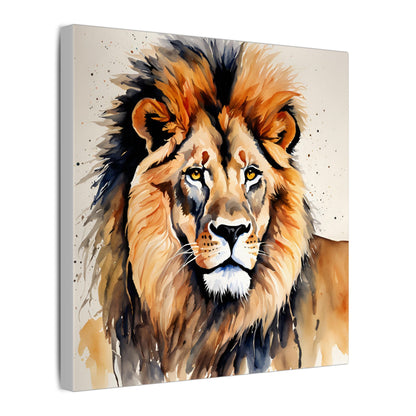 Matte Wall Canvas - Lion's Mane - African Safari Collection