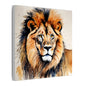 Matte Wall Canvas - Lion's Mane - African Safari Collection