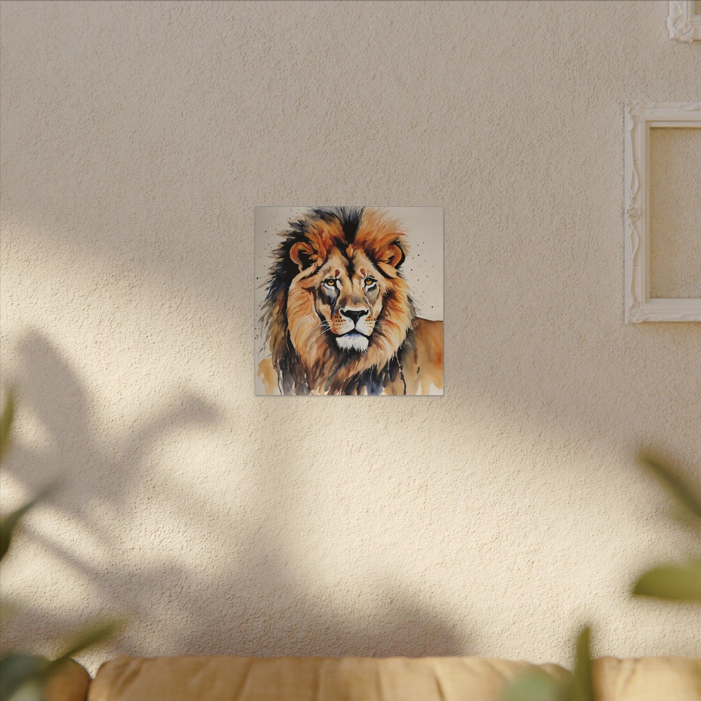 Matte Wall Canvas - Lion's Mane - African Safari Collection
