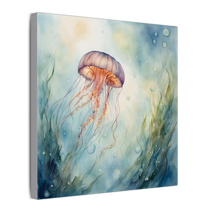 Matte Wall Canvas - Jellyfish - Neptune's Nursery Collection